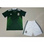 Kids Mexico Home Soccer Jersey 2017 With Shorts