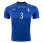 Italy Home Soccer Jersey 2016 CHIELLINI #3