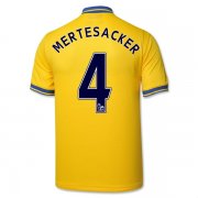 13-14 Arsenal #4 Mertesacker Away Yellow Jersey Shirt