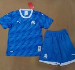 Children Marseilles Away Soccer Suits 2019/20 Shirt and Shorts