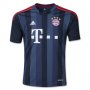 13-14 Bayern Munich #4 Dante Away Black&Blue Jersey Shirt