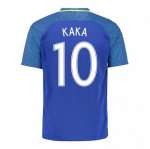 Brazil Away Soccer Jersey 2016 Kaka 10
