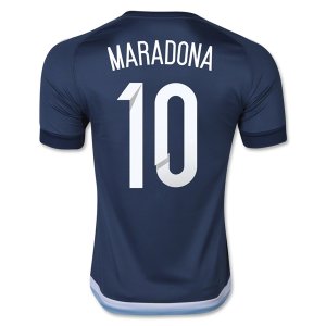 Argentina MARADONA #10 Away Soccer Jersey 2015/16