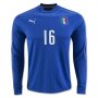 Italy Home Soccer Jersey 2016 DE ROSSI #16 LS