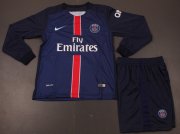 Kids PSG Home Long Sleeve Kit 2015-16(Shirt+Shorts)