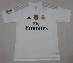 Real Madrid Home Soccer Jersey With WC Champion Patch 15/16