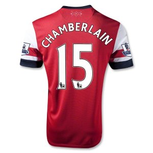 13/14 Arsenal #15 Chamberlain Home Red Soccer Jersey Shirt