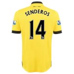 Aston Villa Away Soccer Jersey 2015-16 SENDEROS #14