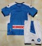Children Napoli Home Soccer Suits 2019/20 Shirt and Shorts