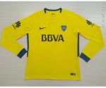 Boca Juniors Away Soccer Jersey 2017/18 LS Yellow