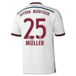 Bayern Munich 14/15 MULLER #25 Away Soccer Jersey