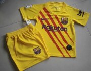 Children Barcelona Fourth Away Soccer Suits 2019/20 Shirt and Shorts