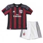 Kids AC Milan Home Soccer Kits 2015-16 (Shirt+Shorts)