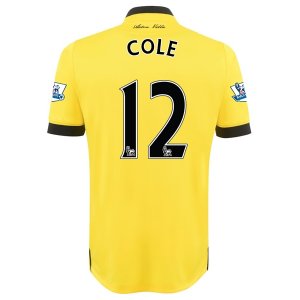 Aston Villa Away Soccer Jersey 2015-16 COLE #12