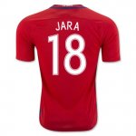 Chile Home Soccer Jersey 2016 Jara 18