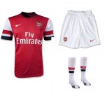 12/13 Arsenal Home Red Soccer Jersey Whole Kit(Shirt+Short+Sock)