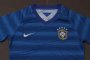 Women 2014 Brazil Away Blue Soccer Jersey Shirt