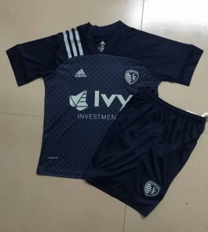 Children Sporting Kansas City Away Soccer Suits 2020 Shirt and Shorts