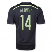 14-15 SPAIN ALONSO #14 AWAY SOCCER JERSEY