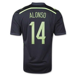 14-15 SPAIN ALONSO #14 AWAY SOCCER JERSEY