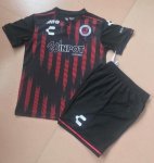 Children Tiburones Rojos de Veracruz Away Black Soccer Suits 2019/20 Shirt and Shorts