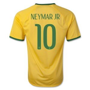 2014 Brazil #10 NEYMAR JR Home Yellow Jersey Shirt