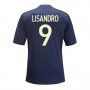 13-14 Olympique Lyonnais #9 Lisandro Away Black Jersey Shirt