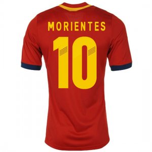 2013 Spain #10 Morientes Red Home Soccer Jersey Shirt