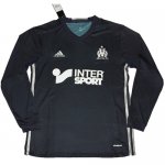 Olympique Marseille Away Soccer Jersey 16/17 LS Black