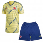Colombia Home Yellow Soccer Jerseys Kit(Shirt+Short) 2019