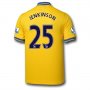 13-14 Arsenal #25 JENKINSON Away Yellow Jersey Shirt