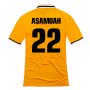 13-14 Juventus #22 Asamoah Away Yellow Jersey Shirt