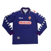 98/99 Fiorentina Home Purple Retro Long Sleeve Jerseys Shirt