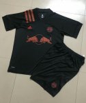 Children New York Red Bulls Away Soccer Suits 2020 Shirt and Shorts