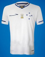 Cruzeiro White Away Soccer Jersey 15/16
