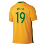 Brazil Home Soccer Jersey 2016 WILLIAN #19
