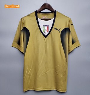 Retro Italy Goalkeeper Gold Soccer Jerseys 2006