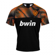 19-20 Valencia Away Black&Orange Soccer Jerseys Shirt