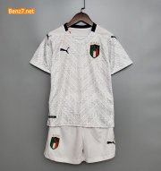 Children Italy Away Soccer Suits 2020 EURO