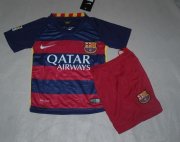 Kids Barcelona Home Soccer Kit 2015/16 (Shorts+Shirt)