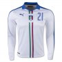 Italy Away Soccer Jersey 2016 PIRLO #21 LS