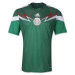 2014 Mexico Home Green Replica Soccer Jersey Shirt