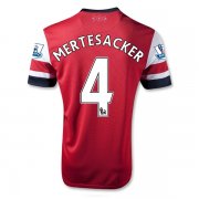 13/14 Arsenal #4 Mertesacker Home Red Soccer Jersey Shirt