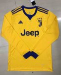 Juventus Away Soccer Jersey 2017/18 LS Yellow