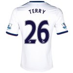 13-14 Chelsea #26 TERRY White Away Soccer Jersey Shirt