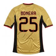 13-14 AC Milan #25 Bonera Away Golden Jersey Shirt