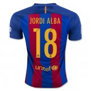 Barcelona Home Soccer Jersey 2016-17 JORDIA ALBA 18