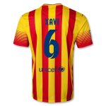 13-14 Barcelona #6 XAVI Away Soccer Jersey Shirt