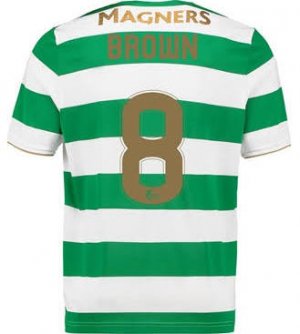 Celtic Home Soccer Jersey 2017/18 Brown #8