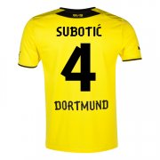 13-14 Borussia Dortmund #4 Subotic Home Jersey Shirt